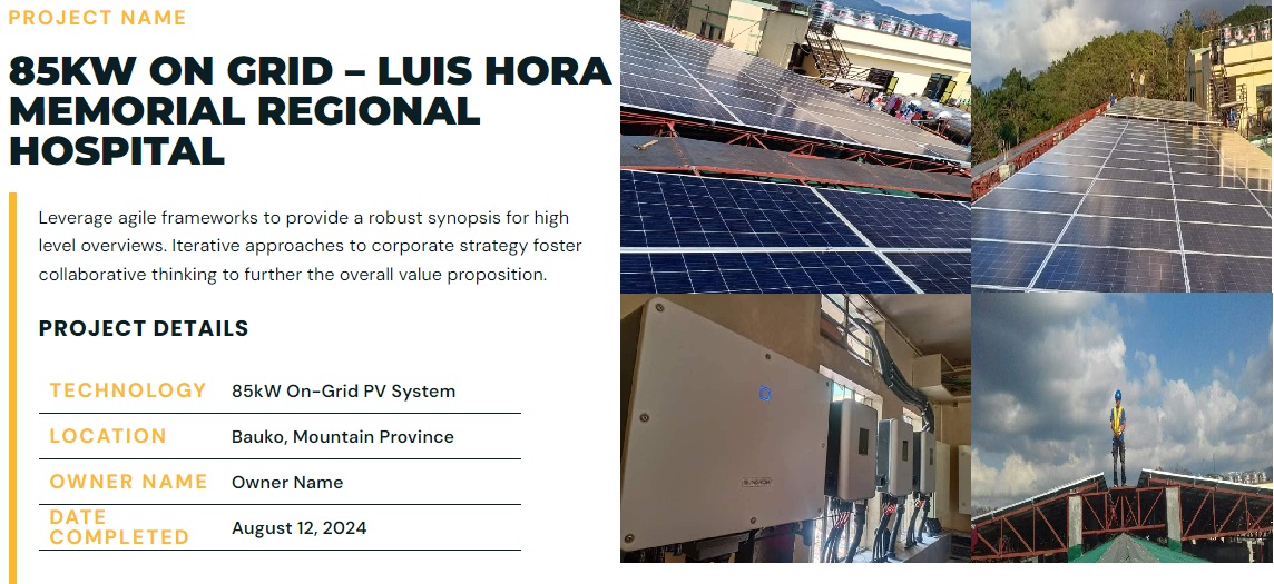 85KW ON GRID – LUIS HORA MEMORIAL REGIONAL HOSPITAL