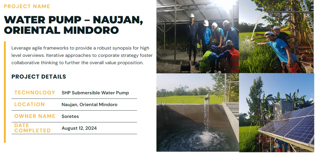 WATER PUMP – NAUJAN, ORIENTAL MINDORO